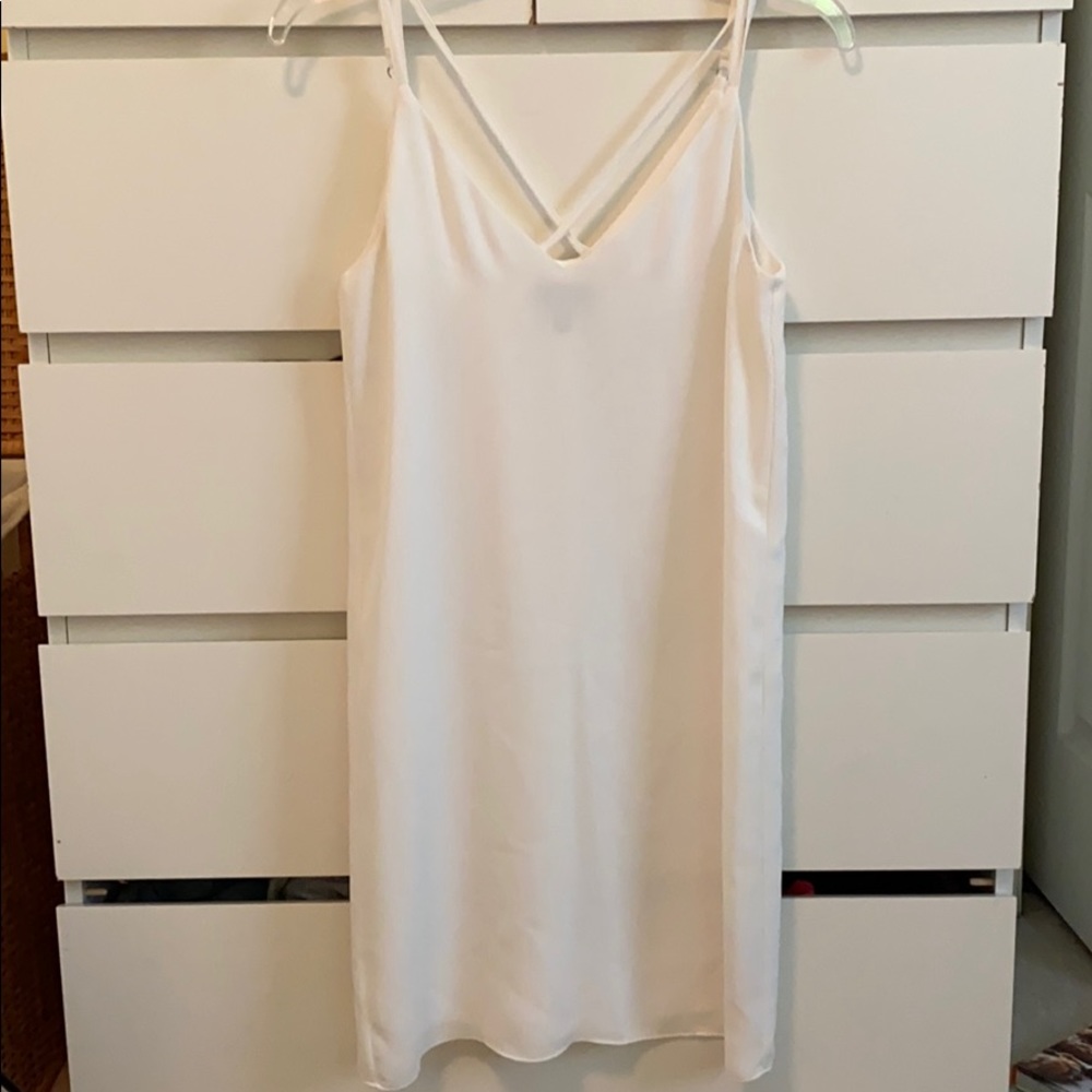 Topshop white shift dress